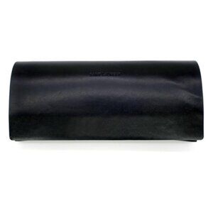 Saint Laurent Black Leather Eyeglasses Case Sunglasses Pouch Made in Italy